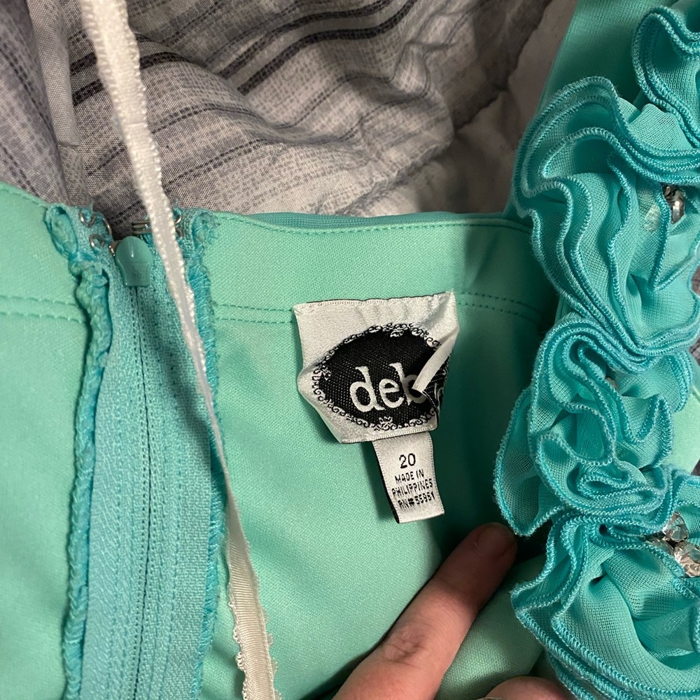 Prom dress size 20 teal
